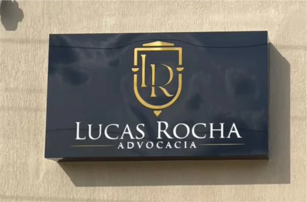 PLACA DE ACM COM LED PARA ADVOGADO | FACHADA DE ESCRITÓRIO JURÍDICO MODERNA