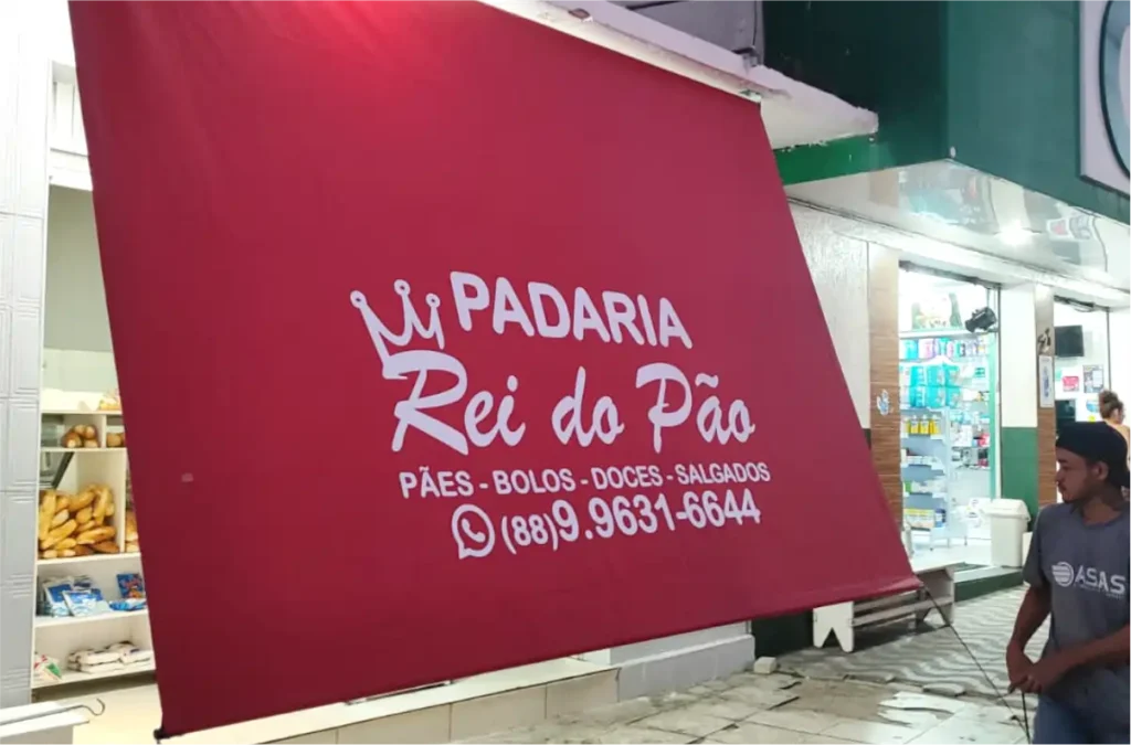 toldo cortina comercial para fachada de loja