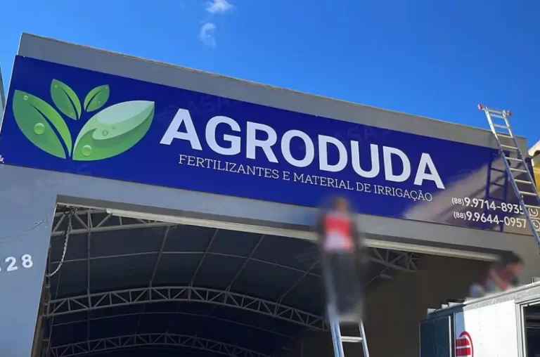 Fachadas de lona com impressão em alta resolução